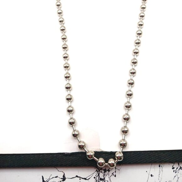 Metal Beaded Wallet Or Chain 21 Inches Long - Picture 8 of 9